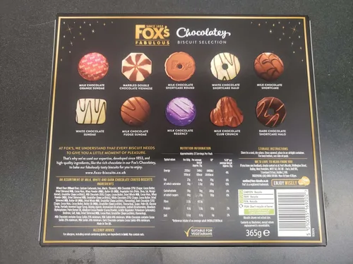 Vista 2 de Fox's Selección de Galletas de Chocolate 12.87 oz