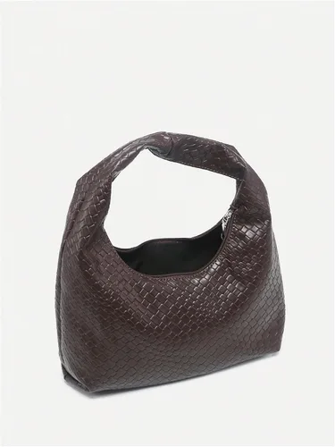 Vista 3 de Floerns Bolso de mano de cuero vintage para mujer, bolso Hobo con asa superior