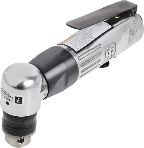 Vista 2 de Ingersoll Rand 7807R Taladro angular de aire reversible de 3/8 pulgadas, servicio estándar, 1800 RPM, mandril multimanualidades Jacobs silencioso