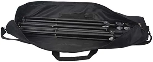 Vista 7 de Funda de transporte para trípode, bolsa de trípode resistente con correas para el hombro y asas, funda monopie multifuncional para soporte de 43.3 in