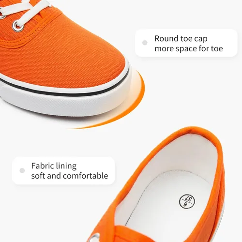Vista 4 de Tenis de lona para mujer, de corte bajo, para caminar y correr