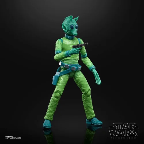 Vista 4 de STAR WARS The Black Series Greedo - Figura coleccionable de la trilogía original del 50 aniversario de Lucasfilm de 6 pulgadas (exclusivo de Amazon)