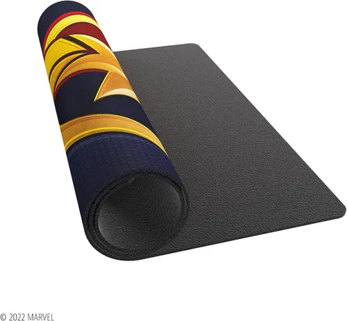 Vista 6 de Gamegenic Alfombra de juego – Playmat: Marvel Champions: Captain Marvel – Smooth & Tough – Compatible con Magic The Gathering Commander Deck, cartas