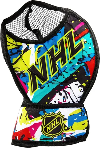 Vista 6 de Franklin Sports NHL Almohadillas de rodilla para portero juvenil de hockey + Casco - Equipo de portero de hockey mini para niños + Equipo +