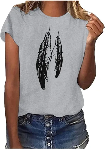 Vista 102 de Camiseta con estampado de animales para mujer, camiseta de libélula divertida, linda camiseta de manga corta, blusa de primavera 2023, camisas