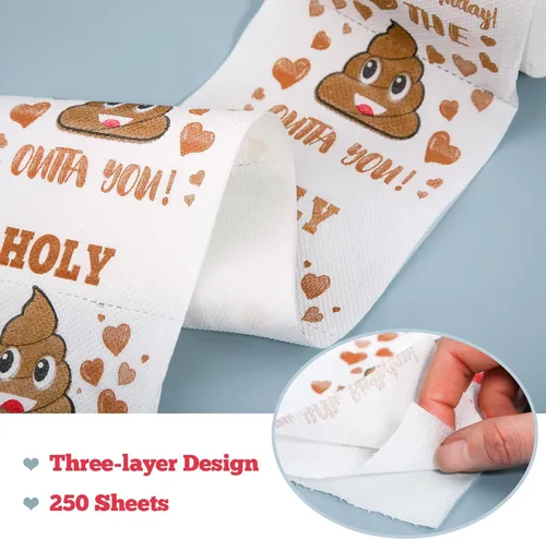 Vista 6 de Regalos de 18 cumpleaños para niño o niña - Feliz papel higiénico de broma - Decoraciones de 18 cumpleaños, suministros de fiesta y recuerdos