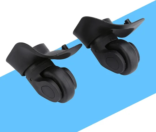 Vista 2 de Alomejor 1 par de ruedas de maleta de equipaje repuesto para reparación de ruedas de maletero de repuesto de ruedas de repuesto de piezas
