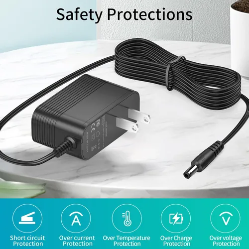 Vista 4 de Cargador para teléfono Yealink Adaptador de fuente de alimentación AC DC compatible con teléfonos IP Yealink SIP-T29G, T46S T48S, T58A, T58-CAM