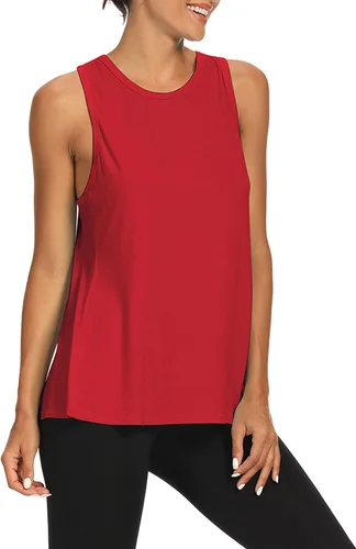 Vista 2 de Bestisun - Camiseta de tirantes para mujer con espalda abierta, para entrenar.