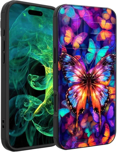 Vista 114 de Funda para iPhone Air con cubierta para cámara deslizante, resistente de doble capa, híbrida, a prueba de golpes, funda protectora resistente