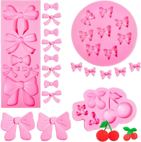 Vista 8 de Geiserailie Molde de silicona para fondant de cactus de 3 piezas