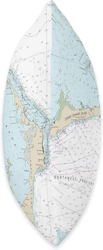 Vista 2 de 15 Degrees East Nautical Chart-Abaco Islands, Bahamas, Caribe, 16 x 16, multicolor