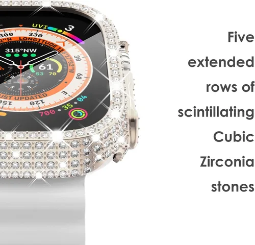 Vista 137 de Surace Bling - Carcasa con protector de pantalla para Apple Watch Series 3, 2, 1 de 1.496 pulgadas