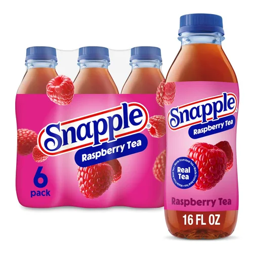 Vista 26 de Snapple Té de melocotón, botella de plástico reciclada de 16 onzas líquidas, paquete de 12