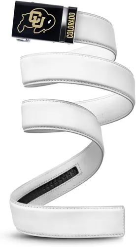 Vista 22 de Mission Belt Con licencia oficial de la NC Alabama Crimson Tide Crimson Tide (Cuero Negro)