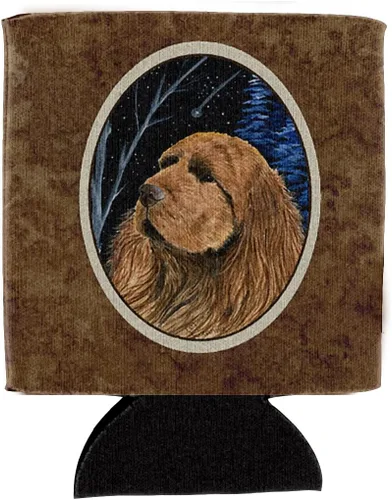 Vista 84 de Caroline's Treasures SS8447CC Starry Night English Bulldog - Enfriador para latas o botellas, lavable, funda plegable con aislamiento para bebidas