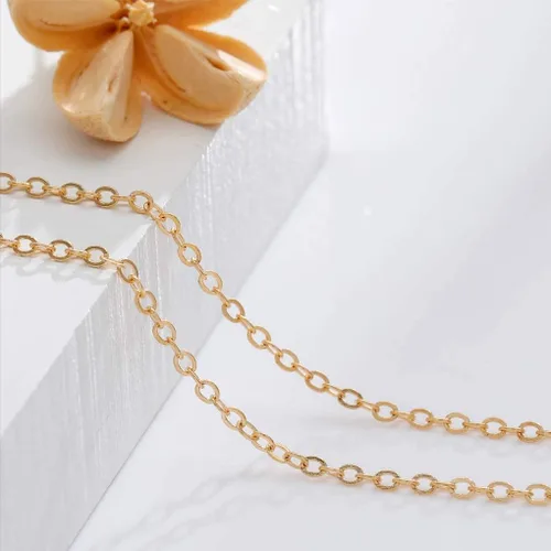 Vista 7 de Olbye - Collar para mujer, diseño de piedra lunar facetada, para mujeres y niñas
