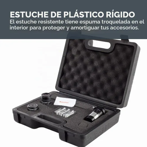 Vista 7 de Celestron Kit de accesorios para telescopio de observadores – oculares