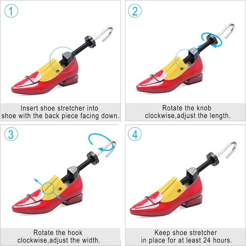Vista 5 de MISERWE Shoe Stretcher with Carrying Bag Professional Adjustable Shoe Stretcher for Men and Women