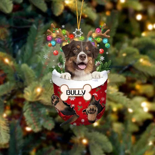 Vista 157 de IZI POD Affenpinscher Adorno de Navidad personalizado para perro, adorno de bolsillo de nieve para perro para árbol de Navidad, adorno acrílico