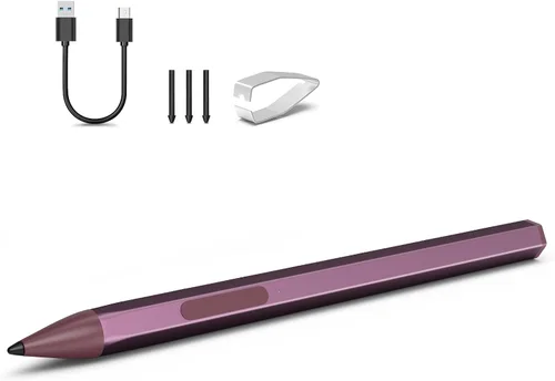 Vista 33 de Lápiz táctil para HP Envy X360 Pavilion X360 Spectre X360 Spectre X2 Envy X2 Recargable MPP 2.0 Lápiz táctil con inclinación activa con sensibilidad