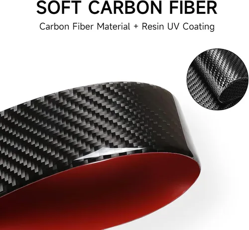 Vista 7 de Calcomanía de fibra de carbono para Ford Mustang 2015 2016 2017 2018 2019 2020 2021 2022 2023 cubierta