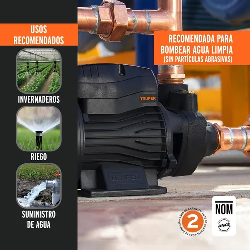 Vista 6 de Bomba periférica agua eléctrica 1/2 HP