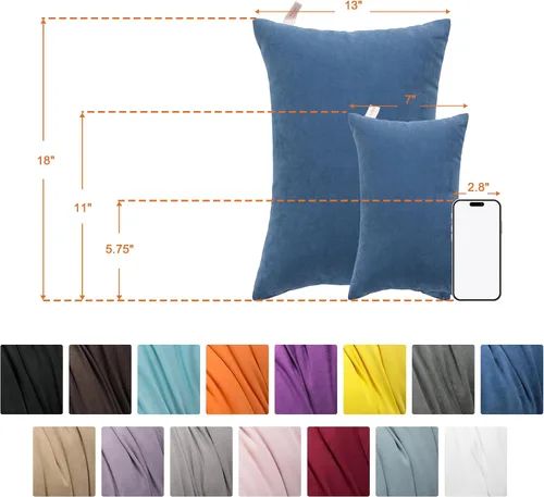 Vista 5 de NTBAY Tiny Pillows, almohada de microfibra alternativa de plumón de 7 x 11 pulgadas para viajes, mascotas, suave lavable a máquina, almohadas