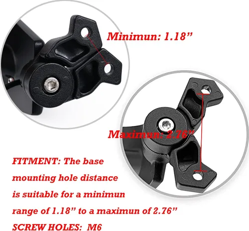 Vista 5 de Espejos retrovisores para motocicleta, espejos laterales giratorios ajustables para Honda CBR250R CBR500R CBR650R CBR1000R Kawasaki ZX6R ZX10R Ninja