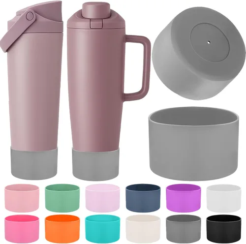 Vista 11 de Mity rain 2 piezas de botas protectoras de silicona para botellas y vasos FreeSip Sway de Owala de 30 oz y 40 oz - Accesorios para owala, mejora