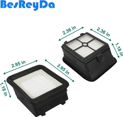 Vista 5 de 4 juegos de filtros HEPA de repuesto iFloor 3 y rollos de cepillo compatibles con iFloor 3 y Floor One S3 aspiradora inalámbrica en seco y húmedo