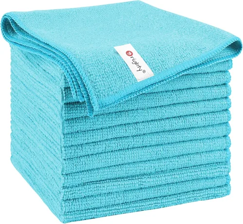 Vista 26 de Orighty Paño de Limpieza de Microfibra Negro, Paquete de 150 Unidades de Suministros de Limpieza Altamente Absorbentes, Trapos de Limpieza de Cocina