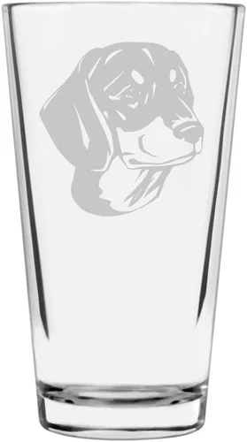 Vista 346 de Podenco Canario - Vaso de pinta de 16 onzas con temática de perro personalizado