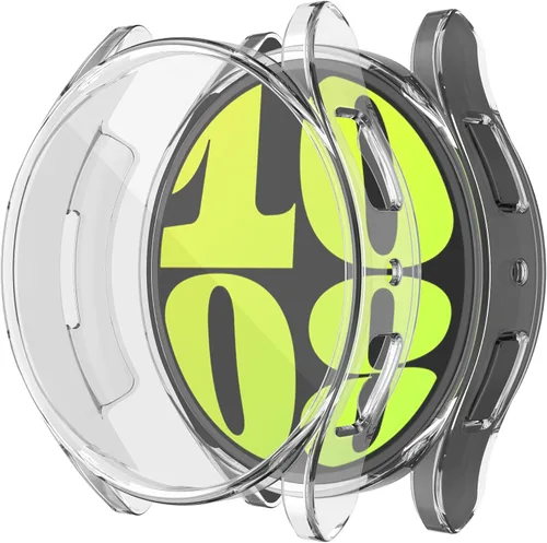 Vista 14 de RICHONE [Pack de 10 unidades] Compatible con Samsung Galaxy Watch FE 4/5 de 40 mm, funda protectora de pantalla de TPU suave con marco