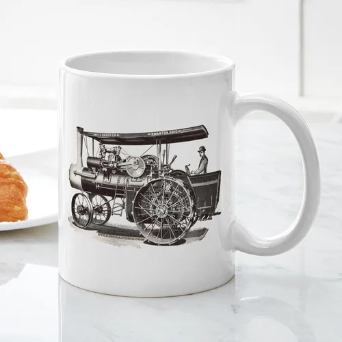 Vista 6 de CafePress Baker Steam Tractor Mug Taza de café de cerámica de 11 oz (11.0 fl oz)
