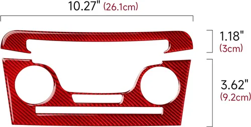 Vista 7 de Para 2011 2012 2013 2014 Dodge Charger Accesorios Consola central Aire Acondicionado Interruptor de Volumen Panel de Fibra de Carbono Pegatina