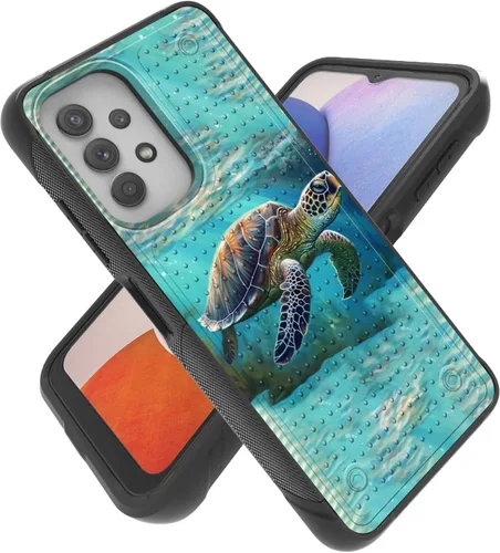 Vista 25 de Funda para Samsung A32 5G, Galalxy A32 5G, resistente a prueba de golpes, policarbonato duro + funda protectora de silicona suave TPU flexible