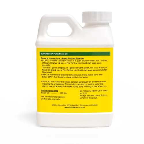 Vista 2 de Aceite de nim para pulimento de hojas, marca Dyna-Gro NEM-008., 8 onzas, Blanco