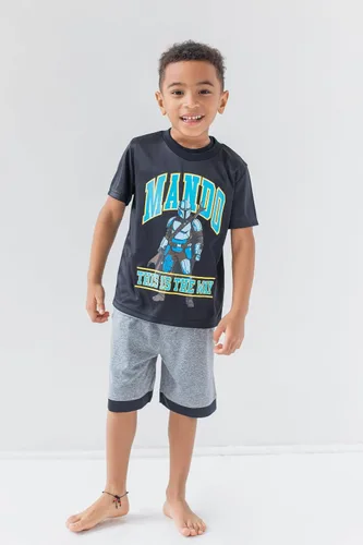 Vista 2 de STAR WARS The Mandalorian - Conjunto de 3 piezas camiseta sin mangas y pantalones cortos