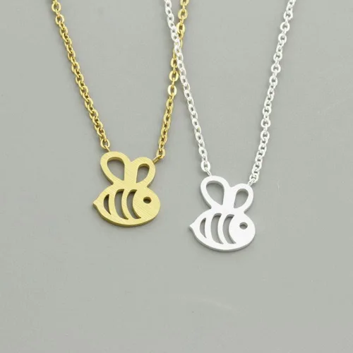 Vista 4 de TPS 2023 - Collar de abejas, con forma de bonito dije de insecto, collar largo para mujeres y niñas