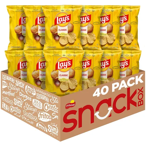 Vista 18 de Papas fritas con sabor a barbacoa de Lay's, bolsas de 1 oz, (paquete de 40) (el embalaje y la fórmula pueden variar)