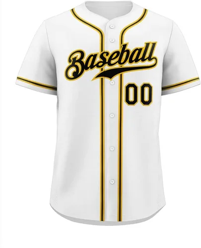 Vista 31 de Camisetas de béisbol personalizadas para hombres, mujeres, niños, camisetas con botones, personalizadas, número de nombre impreso o cosido