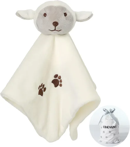 Vista 28 de CREVENT Mantas de bebé suaves y acogedoras para niños y niñas + manta de seguridad, juego con una bolsa de regalo esenciales para recién nacidos Gris