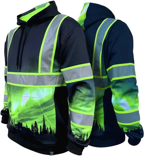 Vista 16 de SafetyShirtz SS360 ANSI Clase 3 Tipo R Sudaderas con Capucha Gráfica
