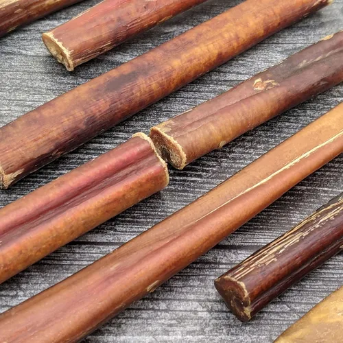 Vista 5 de Cadet Bully Sticks para perros grandes, pizza de carne de res totalmente natural, masticables de larga duración sin cuero crudo para masticadores