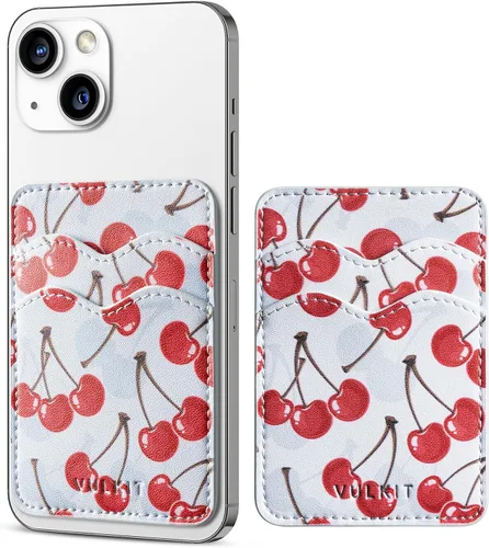 Vista 22 de VULKIT Soporte adhesivo para tarjetas Compatible con iPhone, cartera de cuero para teléfono celular, estuche para tarjetas de crédito, adhesivo