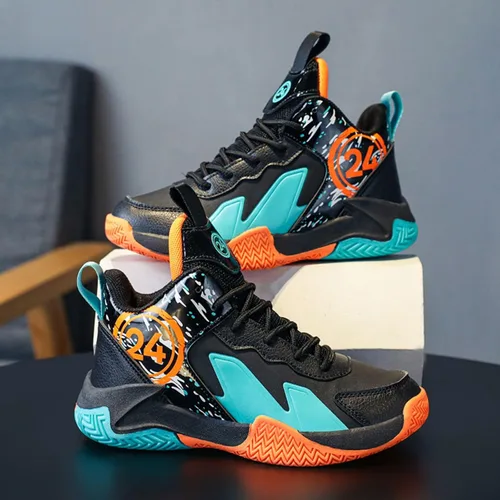 Vista 2 de Zapatos de baloncesto deportivos antideslizantes para niños
