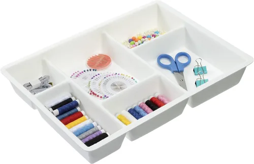 Vista 7 de Navaris Bandeja organizadora de cajones de fieltro, cajones de escritorio ordenados, suministros de oficina, joyas, cosméticos, pequeños artículos