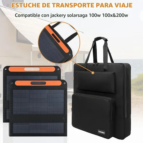Vista 3 de Bolsa de panel solar compatible con 2 paneles Jackery SolarSaga 100W 100X