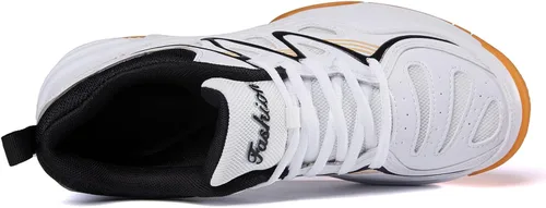 Vista 2 de EADNLY Zapatos de pickleball para hombre, zapatos de bádminton, zapatos de tenis para interiores, zapatos de pista de raquetbol, squash, zapatos